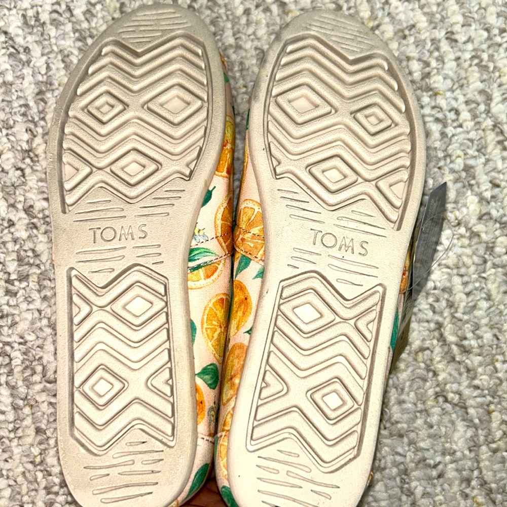 NWT Toms Alpargata Oranges Espadrille Sunkissed Oranges & Bees Size 7.5 - Picture 9 of 10